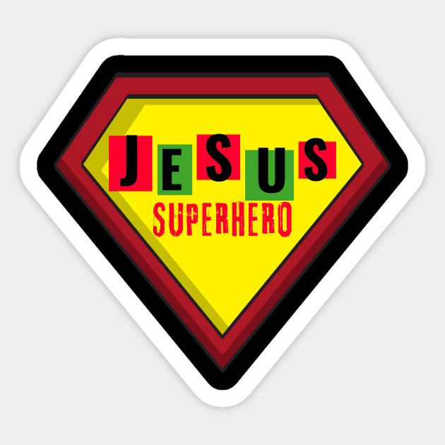 Jesus superhero Sticker by Leap Arts